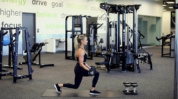 Static lunge + bicep curl