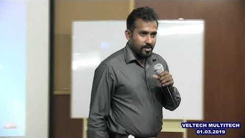 VELTECH MULTITECH DEPT OF CSE GUEST LECTURE - 01.03.2019