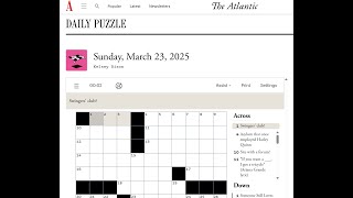 The Atlantic Crossword 23/03/2025