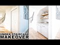 DIY Under Staircase Makeover | Closet to Pantry