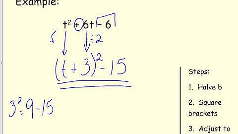 3 Completing the Square   National 5 video