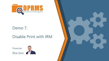 Azure RMS Demo 7: Disable Print with IRM