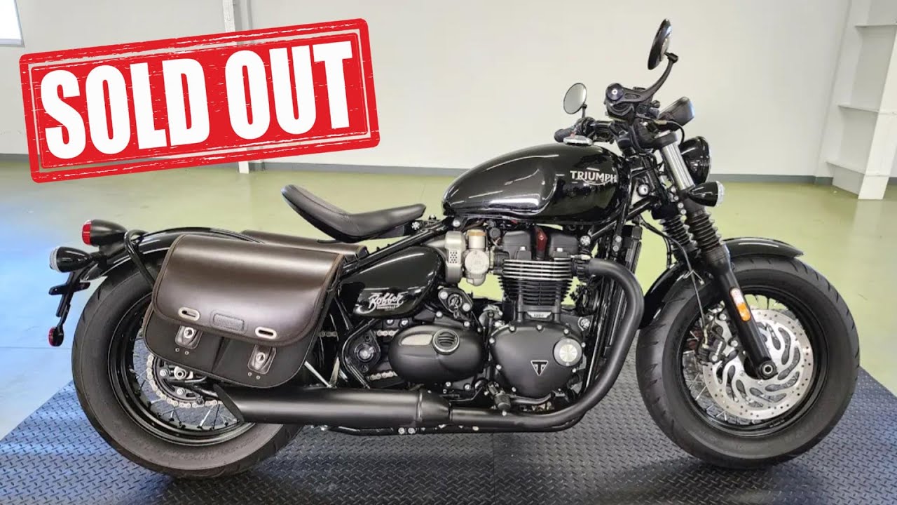 R6.1/12売約済 トライアンフ ボンネビル ボバーブラック 2020年 6,872