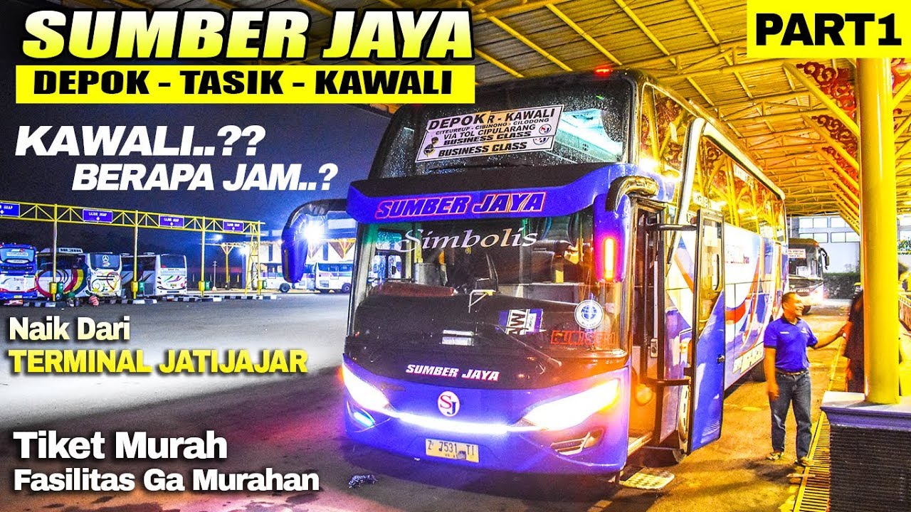 NYAMAN!! Naik Bis Dari DEPOK Ke KAWALI | Trip Bis Sumber Jaya Depok-Tasik-Kawali