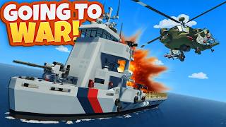Ship and Helicopter BATTLE Ended in Disaster! (Stormworks Multiplayer)