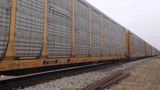 CSX train Q268-24 with an EMD SD70MAC & a GE C40-8 in charge!