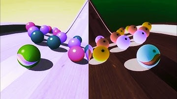 Marble Run vs Reverse Ball Speed Run Walkthrough , iOS Android Colour Run New Update ( part : 604 )