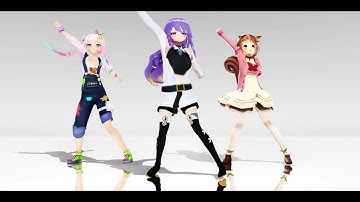 Hololive ID Meme- Moona Hoshinova, Ayunda Risu & Iofi Debut 3D - Collab Dancing Together