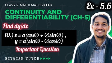Class 12 Ex 5.6 Q10 Maths | Ex 5.6 class 12 maths q10 | Question 10 exercise 5.6 Class 12