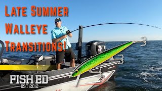How to Find & Catch Late Summer Transition Walleye - Fish Ed