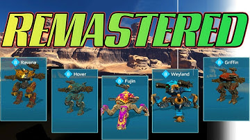 War Robots Ravana Hover Fujin Wayland Griffin Remastered Test Server Gameplay
