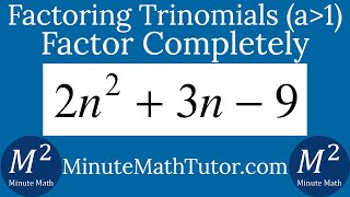 Factor 2n^2+3n-9