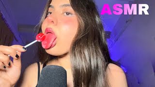 ASMR | MILKY LICKING + LOLLIPOP, MOUTH SOUNDS, CLOSE-UP EATING EARS |
