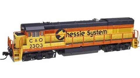 Atlas HO Scale Chessie System U23B test runs!