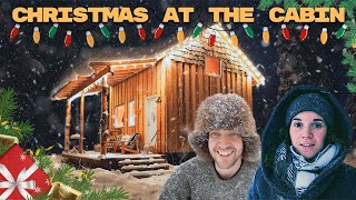 A Cozy Cabin Christmas In The Snowy Woods of Alaska | ASMR