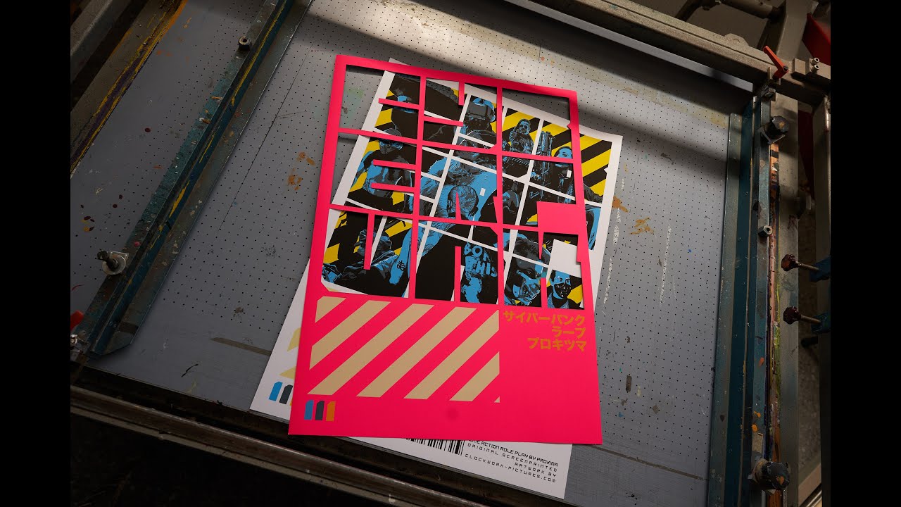 Cyberpunk Larp by Proxima - limited edition screenprinted poster
