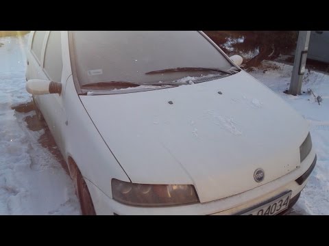 Fiat Punto II 12 16V  22C Cold start  Odpalanie na mrozie