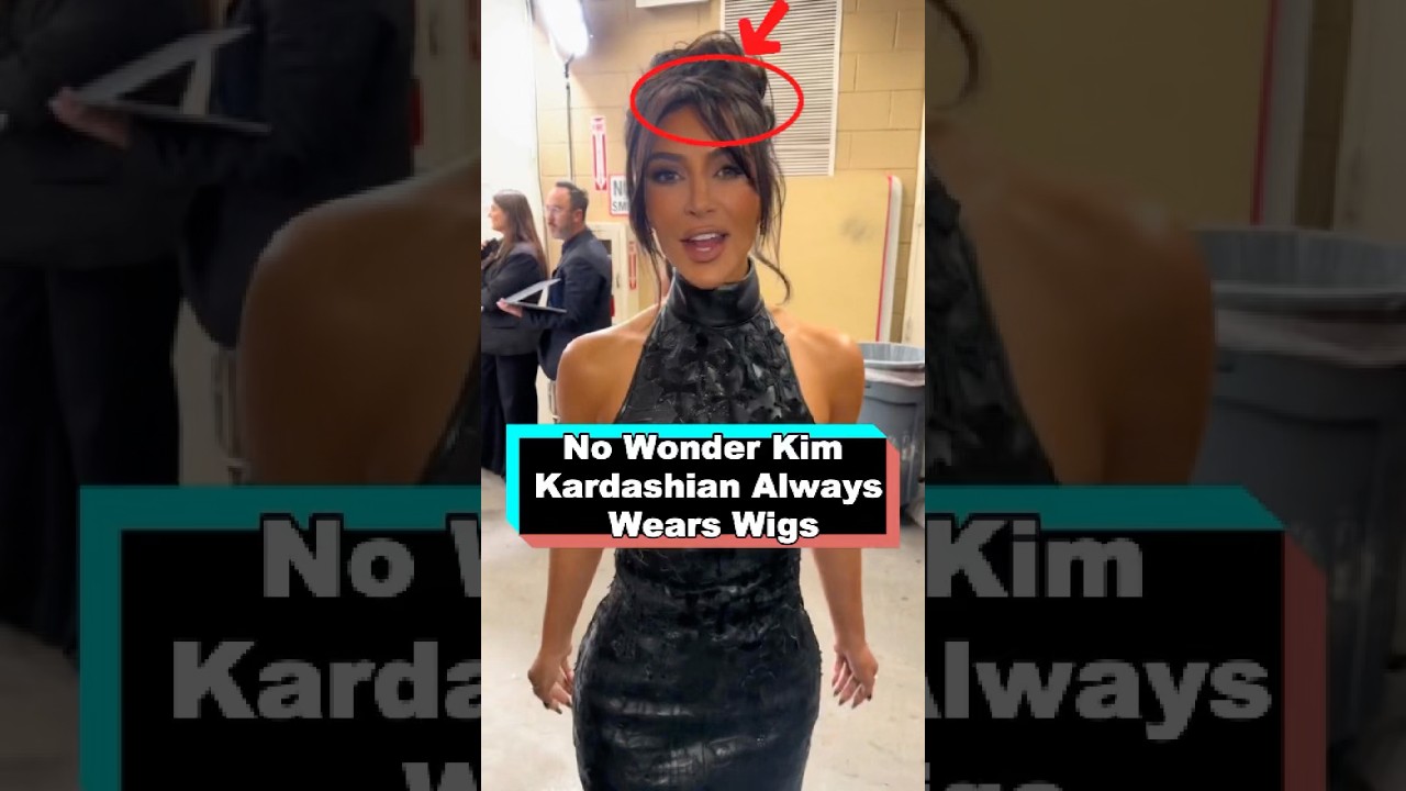 No Wonder Kim Kardashian Always Wears Wigs 