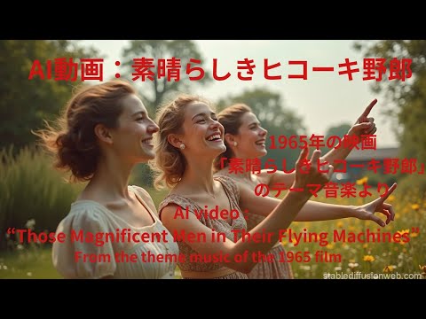 AI動画：素晴らしきヒコーキ野郎 / Those Magnificent Men in