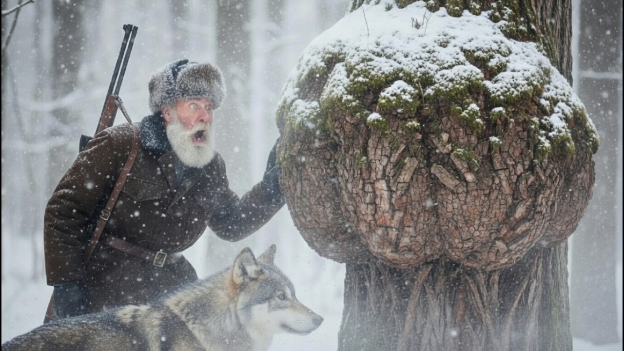 Stařec objevil zvláštní výrůstek na stromě – šedý vlk znal tajemství, které se skrývalo uvnitř