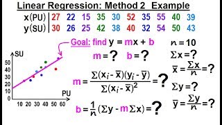 Statistics: Ch 3 Bivariate Data (23 of 25) Linear Regression: Method 2: Ex.