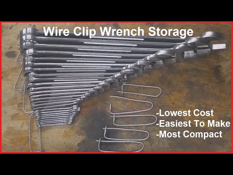 Wrench Organizer / Storage Clip - Lowest Cost, Easiest To Make
