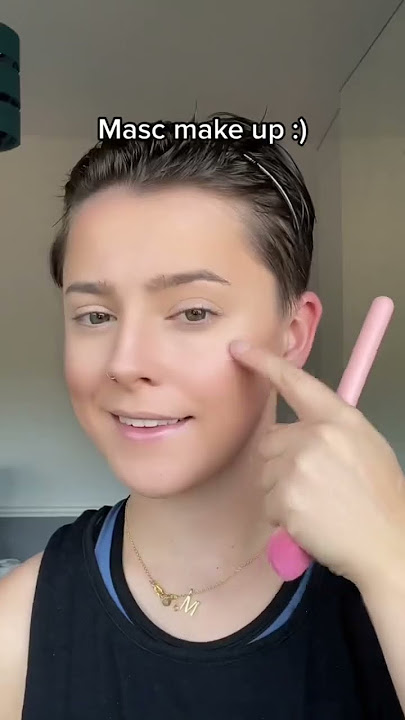 Masc make up routine 🫶 #shorts #lgbt #masc #lesbian