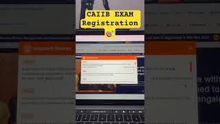 CAIIB Exam Registration🔥🎯 #caiibexam #iibf #latestupdate