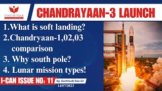 I-CAN Issues || Chandrayaan-03 launch,soft landing,Lunar missions explained by Santhosh Rao UPSC screenshot 5