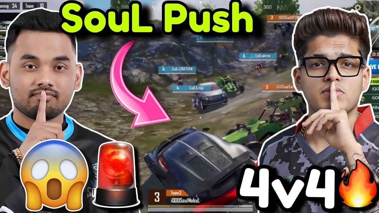 Soul vs Godl 4v4 Pure Fight 🚀 ️| Soul direct Slam Godl | #godl #soul # ...