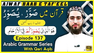 AJWAF IN BAAB E TAF`EEL | باب تفعیل - ثلاثی مزید فیہ | Arabic Grammar Series | Ep - 137 | Qari Aqib