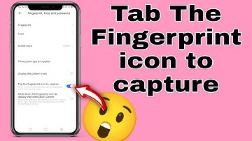 Tap The Fingerprint Icon To Capture settings | Vivo features 2022