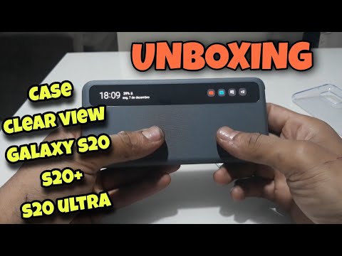 Samsung Galaxy s20 case clear view cover (unboxing)