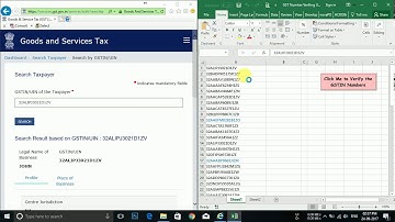 GST Number Verifying Utility