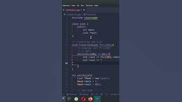 Here is How to Traverse a Linked List in C++ #shorts #coding #programming  #fyp