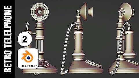 BLENDER CHALLENGE: MODELING RETRO TELEPHONE (PART 2)