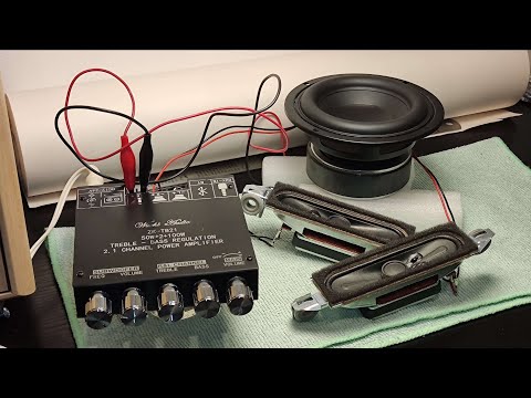 Cheap 200w 2.1 Amplifier - Wuzhi ZK-TB21 Unboxing Assembly and Test