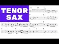 Jambalaya  carpenters  tenor sax