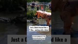 T-Rex Battles Gator