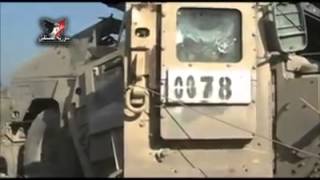An American Humvee destroyed by the Syrian Arab Army