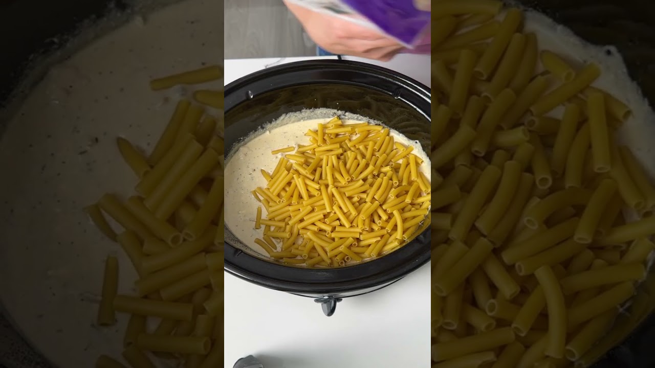 Creamy crockpot chicken & pasta 😋