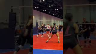 Kill off the block! #youtubeshorts #volleyball #tools #fyp #viral #hit#aurora #highlights#rip