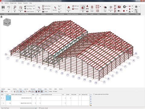 Parametric Generation of 3D Portal Frame Building with MasterPort