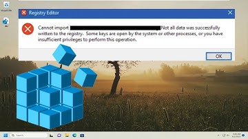 Cannot Import Registry Files to Registry Editor in Windows 10/11 [Solution]