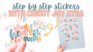 How To Make Stickers with the Cricut Joy Xtra | Cricut Joy Xtra Waterproof Sticker Tutorial