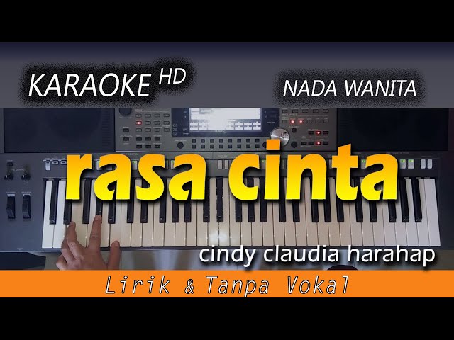 RASA CINTA - Cindy Claudia Harahap | KARAOKE HD Nada Wanita class=