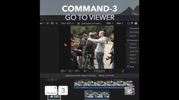 Final Cut Pro Shortcut | Command-3 | Go to Viewer