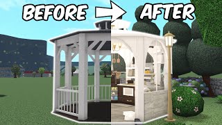 Turning a GAZEBO into a HOUSE in BLOXBURG