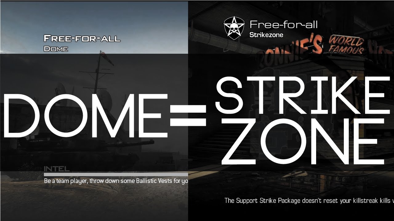 Dome = Strikezone (Ghosts) | MW3 Copy & Paste *Official Comparison* - CoD Ghosts Strikezone = CoD MW3 Dome Walkthrough