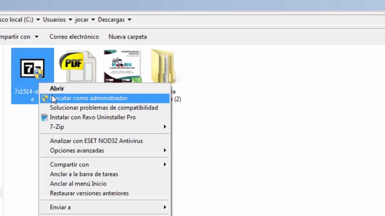 descargar e instalar 7 Zip - YouTube